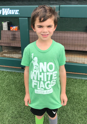 No White Flags Tri-Green Youth T-shirt