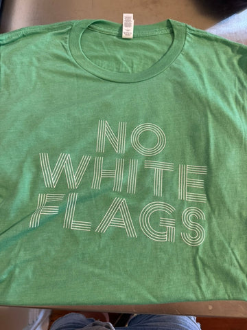 Green Triblend No White Flags T-shirt with White Ink