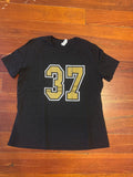 Gleason 37 Mock Jersey Womens Relaxed Crew Neck  T-shirt