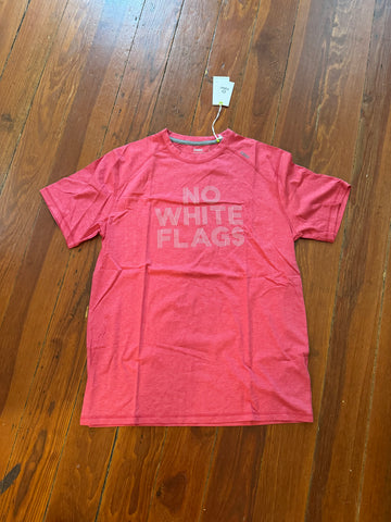 TASC Performance No White Flags Mens T-Shirt Red Heather
