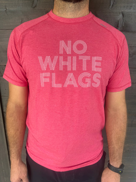 TASC Performance No White Flags Mens T-Shirt Red Heather
