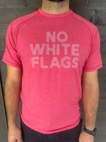 TASC Performance No White Flags Mens T-Shirt Red Heather