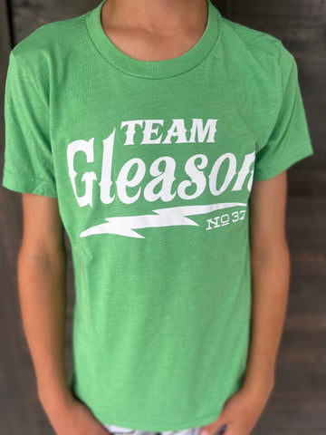 Lightning Bolt Team Gleason Tri-Green Youth T-shirt