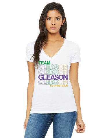 Mardi Gras - Purple Green Gold GLEASON T-Shirt - Women's
