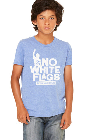 No White Flags Tri-Blue Youth T-shirt