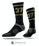 Socks  -  Black & Gold 37 High Rise