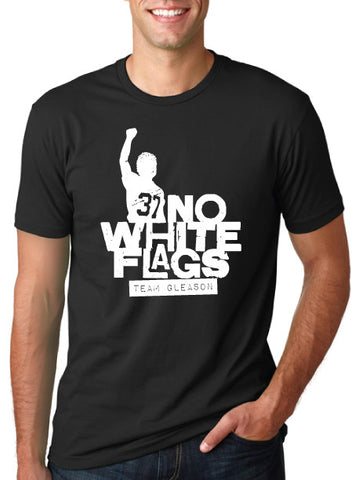 No White Flags Black Mens T-shirt