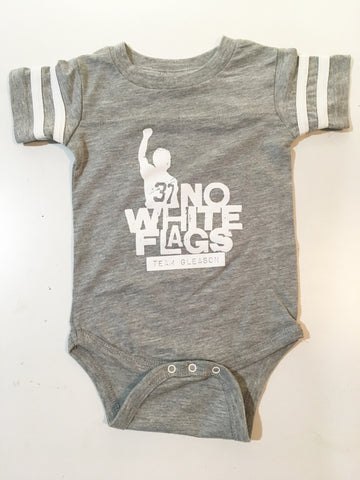 No White Flags Onesie - Gray